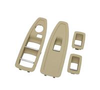 Cache-bouton Lève-vitre Intérieur Pour BMW Pour Série 1/3/4 Pour F20 Conduite À Gauche Et Droite Accessoires D'intérieur Voiture(Beige B 4pieces SET)
