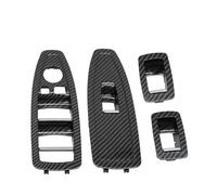 Cache-bouton Lève-vitre Intérieur Pour BMW Pour Série 1/3/4 Pour F20 Conduite À Gauche Et Droite Accessoires D'intérieur Voiture(Carbon A 4pieces SET)