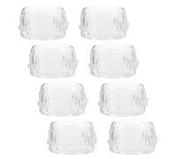 Cache-bouton Lot de 8 de Sécurité Garçon et Filles, pour Cuisinière à Gaz | Pc, Installation Simple et Retrait Facile, Protège les Boutons, Usage la Cuisine, Format pour Brûleurs