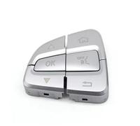 Cache Boutons Commande Multifonctions Au Volant Pour Benz Pour GLC 2014-2019- Compatible LHD RHD 09990502009 09990503008 Boutons Interrupteur Commande Volant(Sliver L)