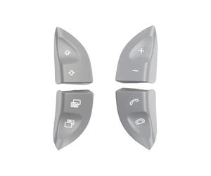 Cache-boutons De Commande Au Volant Multifonctions 2208210679 Pour Benz Classe S Et CL W220 1998-2005 Pour W215 1996-2006 Botón Control Volante(Gray)