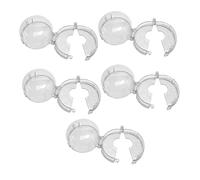 Cache-boutons de Cuisinière 5 Pièces, Protection PC | Double Capot Difficile à Ouvrir, Installation Facile sans Retirer le Bouton, Usage Domestique pour Commandes de Four