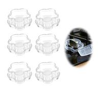 Cache-Boutons de Cuisinière, 6 PCS Bouton de Sécurité Four Cache Bouton Gazinière Couverture de Bouton pour Cuisinière Cache Multiprise Sécurité Bébé (transparent)