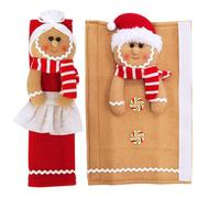 Cache-boutons de Noël pour armoires - Bonhomme en d'épice - Décoration pour placards, lave-vaisselle, micro-ondes, cuisine, maison, saison festive