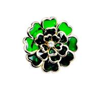 Cache-boutons en forme de fleur pour femme - Protège-vêtements botaniques, 1 bouclier de fermeture floral vintage, ornement de pétales en métal sculpté, accessoire de bijoux, décoration pour costumes