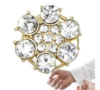 Cache-boutons en strass - Boutons floraux originaux, Pas de pinces à coudre | Robes avec boutons décoratifs amovibles, Accessoires de décoration de vêtements, Couvertures de boutons floraux pour