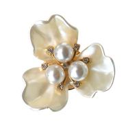 Cache Boutons Forme Fleur - Décor Pétale Métal, Bijoux Clip Boutons Manchette Universels, Accessoires Attache Chemisier Élégants, Fourniture Projets Costume Bricolage | Pour Créateur Mode