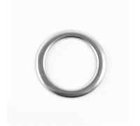 Cache boutons voiture Compatible avec Benz Classe C W205 GLC X253 2019 2020 2021 Cadre bouton démarrage d'arrêt moteur voiture garniture panneau central tableau bord circulaire(Silver)