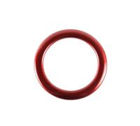 Cache boutons voiture Compatible avec Benz Classe C W205 GLC X253 2019 2020 2021 Cadre bouton démarrage d'arrêt moteur voiture garniture panneau central tableau bord circulaire(Red)