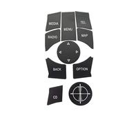 Cache boutons voiture Compatible avec BMW E70 E71 E72 E81 E82 E83 E84 Kit réparation bouton commutateur multimédia voiture autocollant décoration automobile