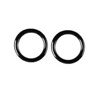 Cache boutons voiture Compatible avec BMW Série 3 E90 E92 E93 2009 2010 2011 2012 Autocollant garniture cercle d'allumage bouton poussoir démarrage d'arrêt moteur voiture(2pcs)