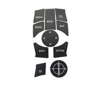 Cache boutons voiture Compatible avec BMW X3 E83 F25 2011 2012 2013 2014 Kit réparation bouton commutateur menu multimédia console centrale voiture autocollant