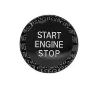 Cache boutons voiture Compatible avec BMW X5 G05 X6 G06 X7 G07 Z4 G29 2020 2021 2022 Cache bouton démarrage d'allumage accessoire remplacement pour interrupteur d'arrêt(Black)