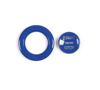 Cache boutons voiture Compatible avec Jaguar pour E-pace F-TYPE XJL Autocollants pour clé bouton de démarrage et d'arrêt, accessoires d'intérieur(Blue)