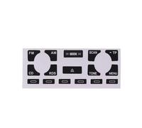 Cache boutons voiture Compatible Avec Pour A6 2007 2008 2009 2010 2011 Autocollant De Bouton D'épluchage Usé Pour Autoradio
