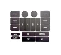 Cache boutons voiture Compatible avec VW pour Golf pour Jetta pour Passat 2005-2009 Autocollant réparation bouton commutation audio multimédia voiture