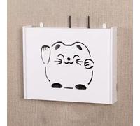 Cache Box Internet Internet Mural Aéré Respirant Armoire Électrique Couvercle du Panneau Réseau, Étagère pour Gestion et Organisation des Câbles, Nécessite Un Assemblage(B,47 * 9.5 * 38cm)