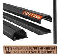 Cache Câble Canal De Z0100-B Cables Pour Tv Et Ordinateur Guide-Câbles En Aluminium Fix Ations Mural Ou De Sol