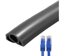 Cache-câble de Sol,Couvre-câble de Sol Protection de sécurité pour | Conduit de fil flexible en PVC Gestion des fils domestiques pour le bureau à domicile ou les paramètre