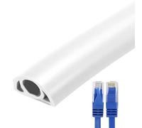 Cache-câble de Sol,Couvre-câble de Sol Protection de sécurité pour Cordon | Conduit de fil flexible en PVC Gestion des fils domestiques pour le bureau à domicile ou les paramètre
