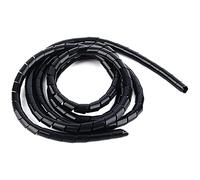 Cache Cable électriques Gaine Cable Informatique Flexible Universel Protection Gaine Electrique Cable Management pour Protéger Le Câble d'Antenne TV/PC/USB/Télé/ 10 m - 6mm Noir