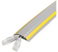 Cache-câble en PVC de 5 m for Cacher Les Fils de Haut-Parleur, Les Grands et Petits Fils, Longs câbles de cavité de Canal de 5 m, correcteur for Coin de Sol Mural Cache-câbles(A,Width 40mm)