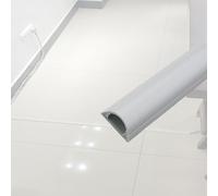 Cache Cable Kit de goulottes de câbles en PVC Blanc, Largeur extérieure de 22, 30, 50, 70 mm, Couvercle de Chemin de roulement Auto-adhésif(1 PC,W 70 MM L 50 CM)