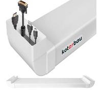 Cache Cable - KOTARBAU® - PVC - 204x70MM - 113cm- Blanc - Mural - Goulotte Electrique - Installation Facile