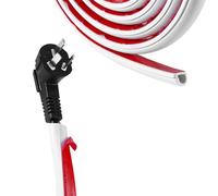 Cache-Câble Mural, 1m Cache-Câbles Auto-Adhésif Cache Câble de Sol Cache-Câble Cache Fil Mural Flexible Chemin de Câbles pour la Maison Le Bureau la Gestion des Câbles