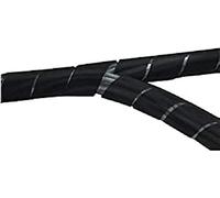 Cache câble noir en spirale (spirobande)- 10m00