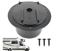 Cache-câble Pour Camping-car - 35 G Cache-câble Pour Camping-car | Couvercle De Trappe En Corde Noire Pour Camping-cars Avec Couvercle | Accessoires Pour Organisateurs De Câbles | Accessoire Rond Pour