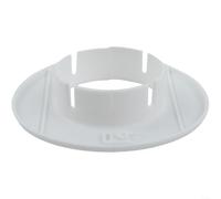 Cache-câble rond pour entrée de câble - Rosace - Trou mural - Anneau de protection en plastique pour tuyaux CA - 40 mm, 50 mm, 55 mm, 60 mm, 70 mm, 80 mm, blanc (60 mm)