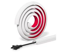 Cache Cable Sol, Canal de câble Flexible,1M x 3cm Goulotte Passe Cable Sol Silicone, Cache Fil Électrique Sol Auto-Adhésif, Goulottes de Câbles, Couvre-Cordon pour Les Fils sur Le Sol Mural, Blanc.