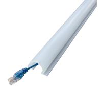 Cache Cable Sol, Goulotte Passe Cable Autocollant, Gestion des Câbles de 100 Cm, Passe Câble Sol en PVC Rigide, Prévenir Les Risques de Chute à la Maison/Au Bureau(3.1 * 2cm/1.2 * 0.8in)