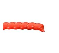 Cache Cable Spirale Bandes d'emballage en Spirale de 2M 8/10/12/14/16, Tube Gaine, câble Ignifuge, Fil Protection for Tuyau d'enroulement(Red Color,10mm)