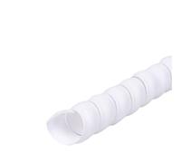 Cache-câbles 1/2/5 m - Tube d'enroulement en spirale - 8/10/12/16/20 mm - Protection des câbles - Blanc - Diamètre intérieur : 12 mm - 5 m