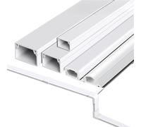 Cache-Câbles Cache-câble Mural for Cordon TV, Kit de Chemin de roulement, 50cm, Cache-câble, système Anti-cernes, Cache-câble, Fils de Cordon(24mmx14mmx50cm,2pcs)