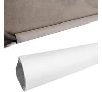 Cache-câbles, Cache-câbles for câbles au Sol, goulotte de câbles en PVC Rigide/kit de Gestion de câbles d'angle Auto-adhésif(17mm(3/5in),L 5m/16.4ft)
