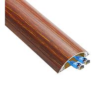 Cache-câbles, Cache-câbles for parquet, câbles Ethernet, conduits, Cordons PC, kit de Gestion de Fils Auto-adhésif, moulures, Bandes de Chemin de câbles(Wood Color,Width 58mm)