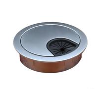 Cache-câbles de bureau innovant conçu pour gérer efficacement plusieurs câbles d'ordinateur (chrome perlé 80 mm)