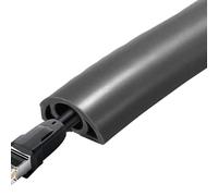 Cache-câbles électriques pour sol,couvre-câbles de sol - Couvertures de sol en fil souple pour cordons, conduit de fil flexible en PVC - Plancher de cache-cordon auto-adhésif isolé, évite les risques