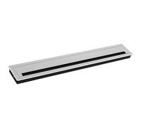 Cache-câbles en aluminium doublé de brosse - Installation simple - Passe-câbles - Œillets de bureau - Installation simple pour bureau à domicile