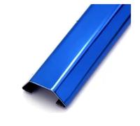 Cache-câbles, Passe-câbles en Acier Inoxydable de 99,1 cm for Dissimuler Les câbles, Organiseur for sous Le Bureau, au Plafond, dans Un Coin ou Sol(Blue,20mmx9mmx9mm)