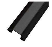 Cache-câbles, Passe-câbles en Acier Inoxydable de 99,1 cm for Dissimuler Les câbles, Organiseur for sous Le Bureau, au Plafond, dans Un Coin ou Sol(Black,26mmx9mmx12mm)