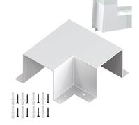 Cache-câbles pour Ligne de Climatisation | avec vis pièces coudées à 90 degrés,Coude Plat pour Conduit de Ligne de Climatisation | pour système split gainable plomberie résidentielle extérieur cour ja