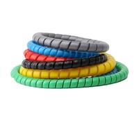 Cache-Câbles Tube d'enroulement de 1M, 8/10/14/16/20/25mm, organisateur de fil, manchon de Protection de câble, manchon de Protection de Tube, protecteur d'enroulement en spirale(Yellow,20mm X 1Meter)