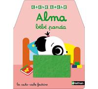 Cache-cache - Alma, bébé panda - Un livre de coucou/caché avec 5 flaps en feutrines - Dès 6 mois