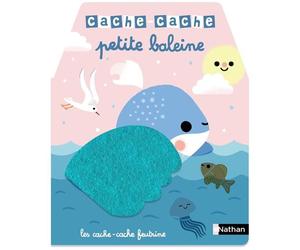Cache-cache petite baleine - Amy Blay - Nathan - cartonné - Album éveil dès la naissance