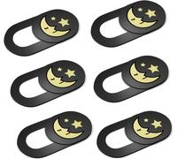 Cache caméra Ordinateur Extra-Plat Noir (Lot de 6)pour Webcam PC Portable,Mac et TabletteLuneSet-L3