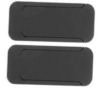 Cache Caméra Ordinateur Portable ABS 2 Pièces, Protection Confidentialité | Adhésif Puissant, Format Carré Ultra Fin, Noir, pour Webcam Avant et Écran